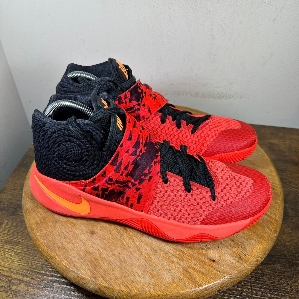 Nike Kyrie 2 Inferno Bright Crimson Black Basketball Shoes 819583-680 Mens 10
